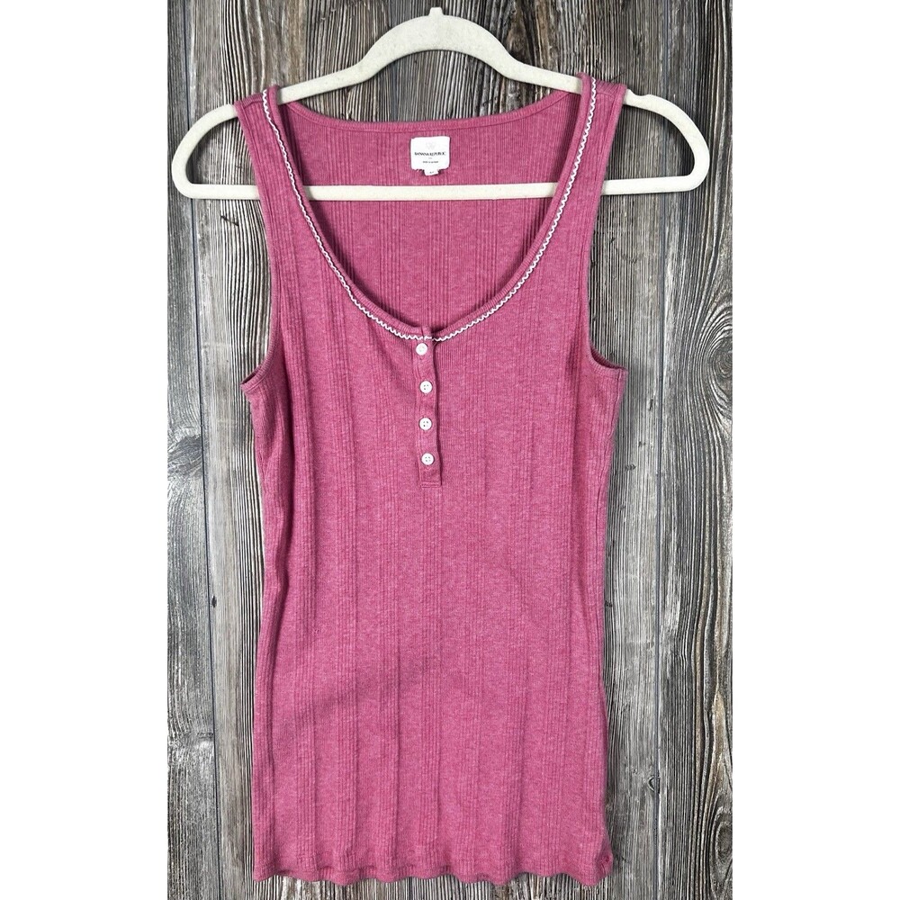 Banana Republic Tank Top Y2K Coquette Girly Chic Cottagecore Retro Casual MED